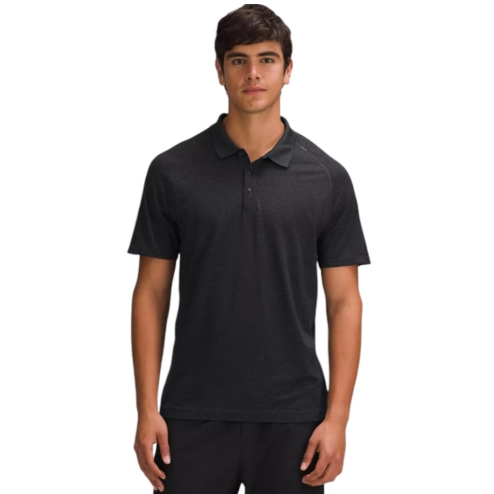 LULULEMON metal vent tech polo shirt, XL, graphite